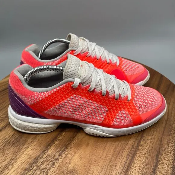 adidas Barricade Boost Shoes Size 10 Hard Court Tennis Orange STELLA MCCARTNEY