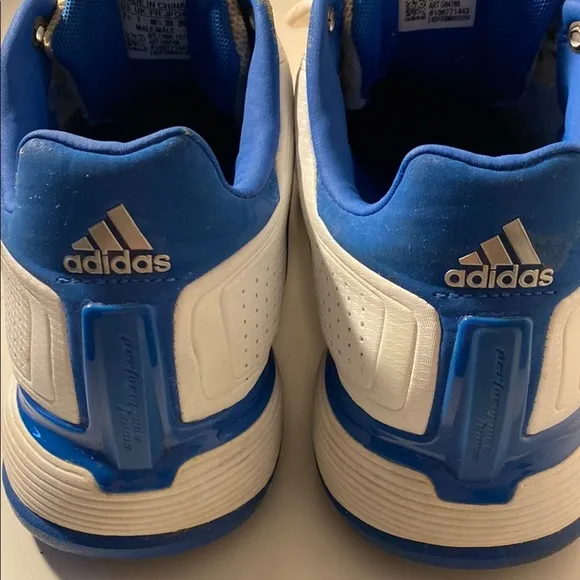 Adidas Barricade White and Blue Tennis Shoes Men’s 7.5