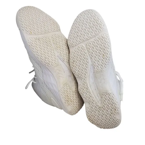 Adidas Basketball Shoes Mid Top White Athletic Sneakers Men Size 13.5