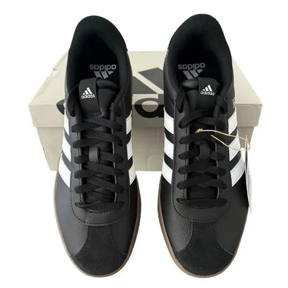 Adidas Black and White Skateboarding Shoes VL Court 3.0 ID6286 Men’s Size 8