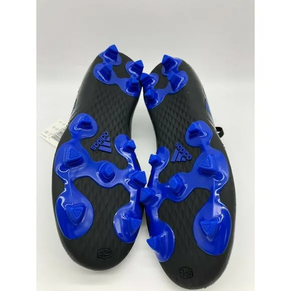 Adidas Boys Goletto Vii Fg J Black/Royal Soccer Shoes FV2894 Size 5 NWT