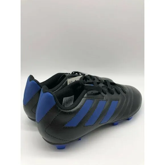Adidas Boys Goletto Vii Fg J Black/Royal Soccer Shoes FV2894 Size 5 NWT