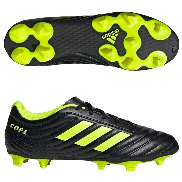 Adidas Copa 19.4 FG BB8091 Men's Soccer Cleats Futbol Shoes Black Yellow Sz 7.5
