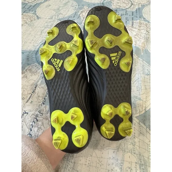 Adidas Copa 19.4 FG BB8091 Men's Soccer Cleats Futbol Shoes Black Yellow Sz 7.5