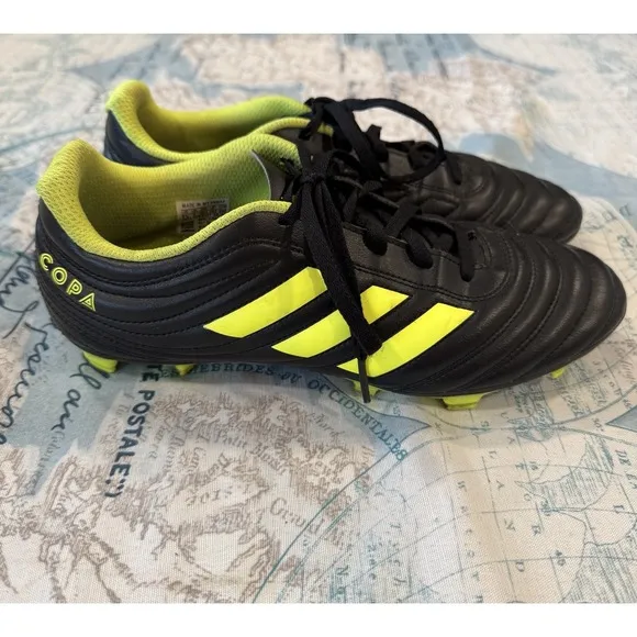 Adidas Copa 19.4 FG BB8091 Men's Soccer Cleats Futbol Shoes Black Yellow Sz 7.5