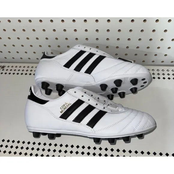 Adidas Copa Mundial FG Mens Leather Soccer Cleats Size 8 White Black ID4050