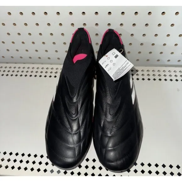 Adidas Copa Pure  FG Mens Leather Laceless Soccer Cleats Size 8 Black HQ8895