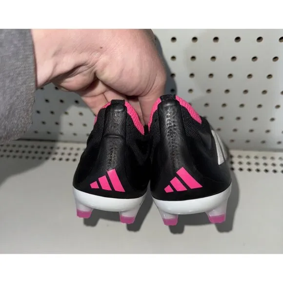 Adidas Copa Pure  FG Mens Leather Laceless Soccer Cleats Size 8 Black HQ8895