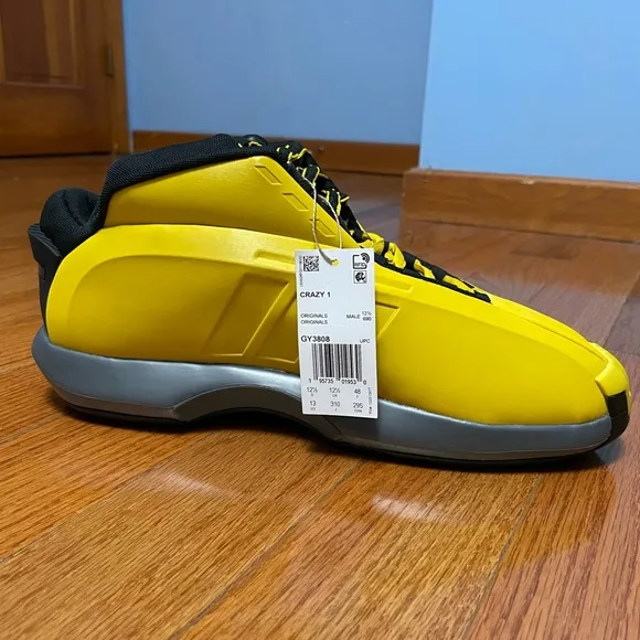 adidas Crazy 1 Men's Size 13 Sunshine Kobe Bryant Basketball Shoes GY3808 NEW