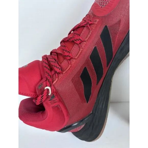 Adidas D Rose Hoop Shoes &quot;Brenda&quot; Basketball Men's 11 Red Black Adizero Derrick