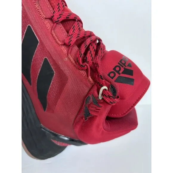 Adidas D Rose Hoop Shoes &quot;Brenda&quot; Basketball Men's 11 Red Black Adizero Derrick