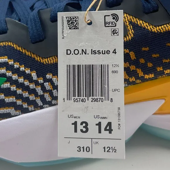 Adidas D.O.N. Issue 4 Utah Jazz Blue Basketball Shoes Sneakers GY6504