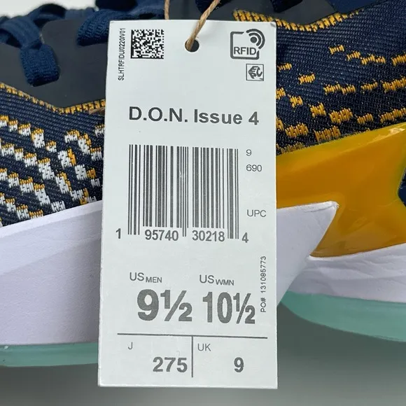 Adidas D.O.N. Issue 4 Utah Jazz Blue Basketball Shoes Sneakers GY6504