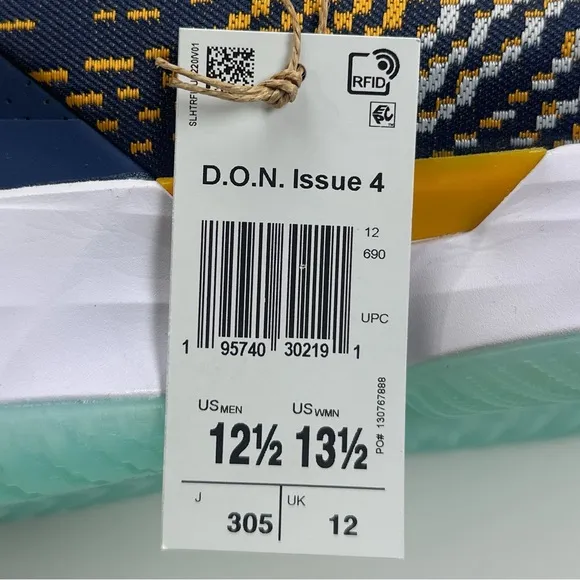 Adidas D.O.N. Issue 4 Utah Jazz Blue Basketball Shoes Sneakers GY6504
