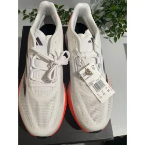 Adidas Duramo Speed M Mens Running Shoes 11.5 White&amp;Pink Lightweight Mesh Upper