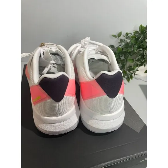 Adidas Duramo Speed M Mens Running Shoes 11.5 White&amp;Pink Lightweight Mesh Upper