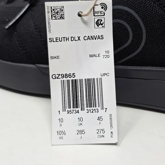 Adidas Five Ten 5.10 Mens Sleuth DLX Canvas Mountain Bike Shoes 10.5 GZ9865 New