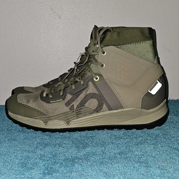Adidas Five Ten Trail Cross Mid Pro Flat MTB Orbit Green Shoes Men's Size 12