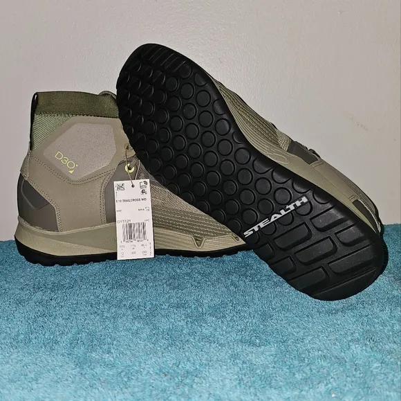 Adidas Five Ten Trail Cross Mid Pro Flat MTB Orbit Green Shoes Men's Size 12