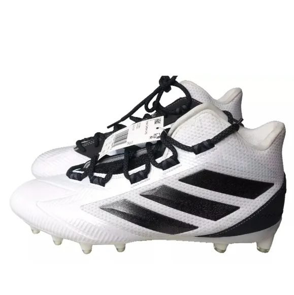 adidas Freak Carbon Mid Cleat Football Shoes Men's Size 11.5 White~Black  EG1312