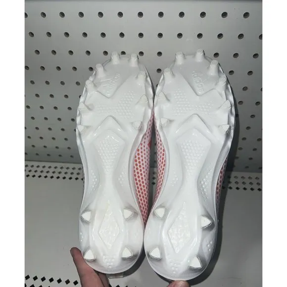 Adidas Freak Ultra 21 Laceless Mens Football Cleats Size 9.5 White Orange GZ0464