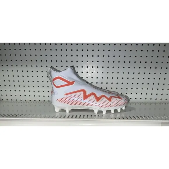 Adidas Freak Ultra 21 Laceless Mens Football Cleats Size 9.5 White Orange GZ0464