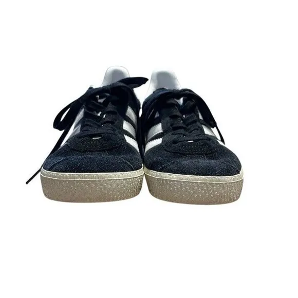 adidas Gazelle Sneakers Black Suede Big Kid Size 3 Tennis Shoes Soccer Unisex