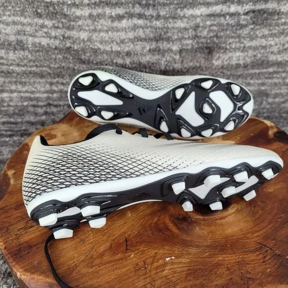 Adidas Ghosted X‎ White/Black Men's US 5 Soccer Cleat Shoes