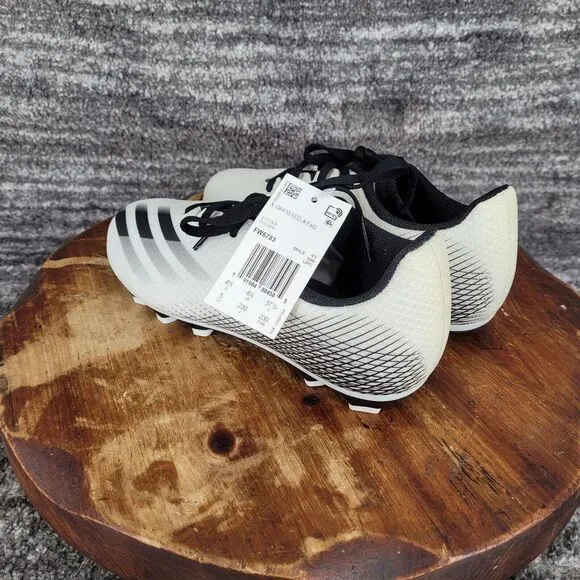Adidas Ghosted X‎ White/Black Men's US 5 Soccer Cleat Shoes