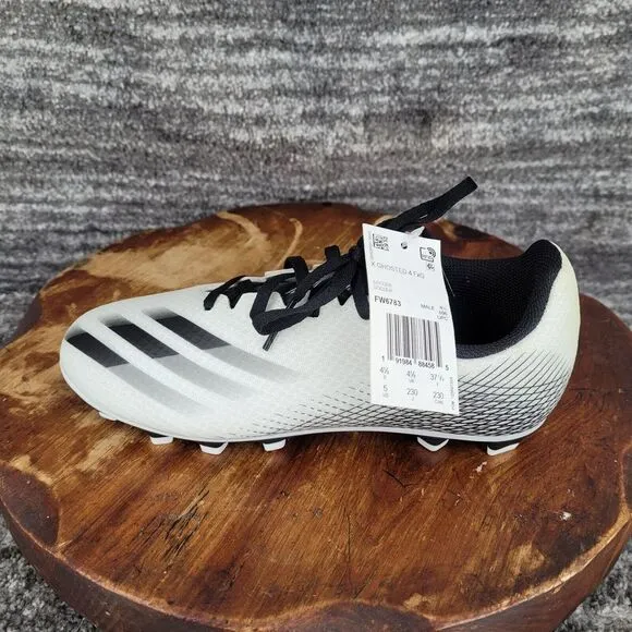 Adidas Ghosted X‎ White/Black Men's US 5 Soccer Cleat Shoes