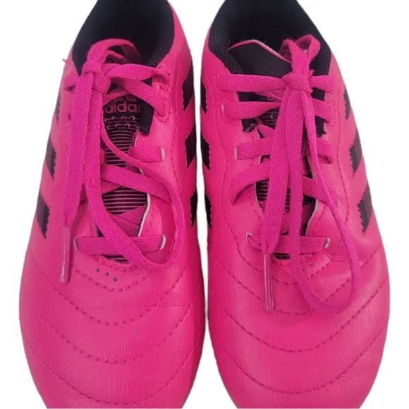 Adidas Goletto 8 Kids Cleats | Size 12K | Pink &amp; Black Firm Ground Soccer Shoes