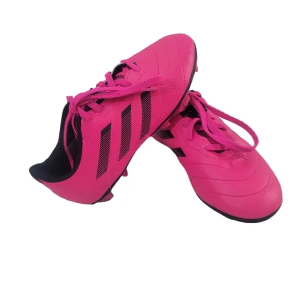 Adidas Goletto 8 Kids Cleats | Size 12K | Pink &amp; Black Firm Ground Soccer Shoes