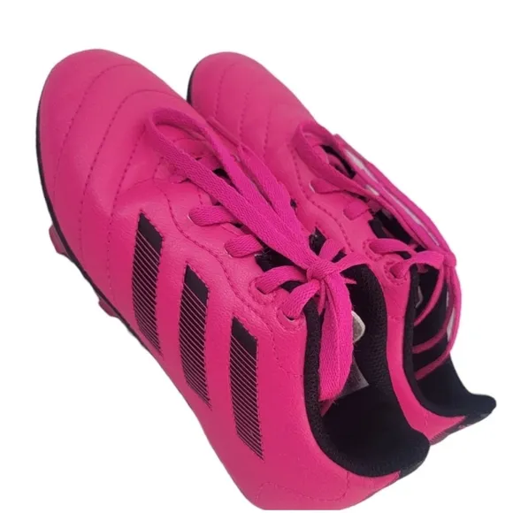 Adidas Goletto 8 Kids Cleats | Size 12K | Pink &amp; Black Firm Ground Soccer Shoes