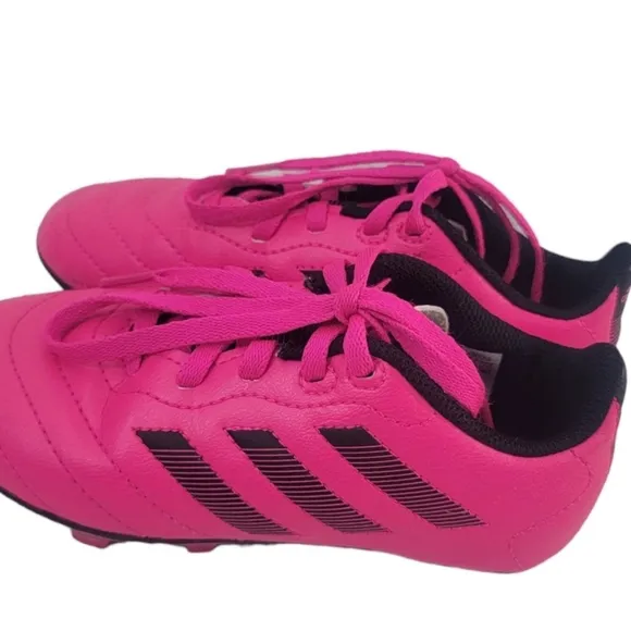 Adidas Goletto 8 Kids Cleats | Size 12K | Pink &amp; Black Firm Ground Soccer Shoes