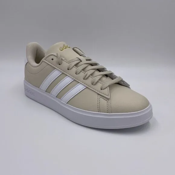 adidas Grand Court 2.0 Beige / White Womens Shoes