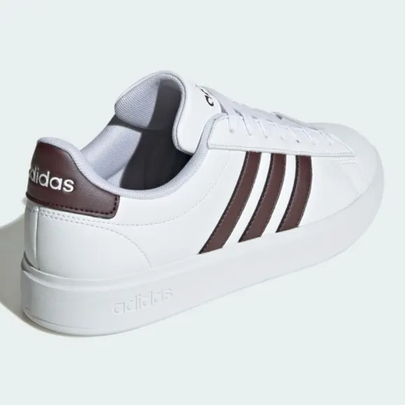 Adidas Grand Court 2.0 NWT white &amp; brown shoes women’s 7