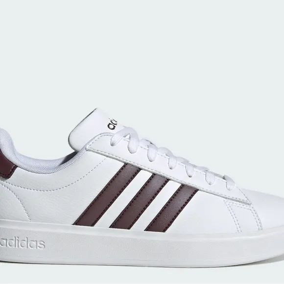 Adidas Grand Court 2.0 NWT white &amp; brown shoes women’s 7