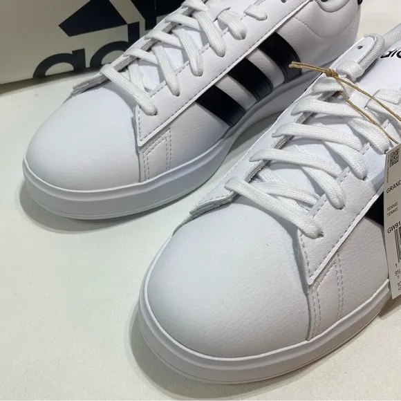 Adidas - Grand Court 2.0 Tennis Shoes - GW9195 - White/Black - Size 10