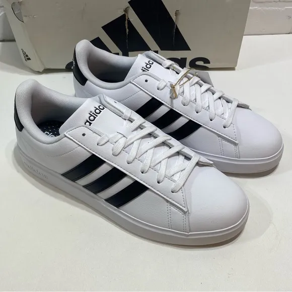 Adidas - Grand Court 2.0 Tennis Shoes - GW9195 - White/Black - Size 10
