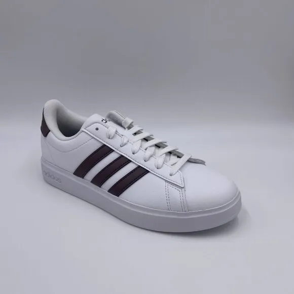 adidas Grand Court 2.0 White / Dark Brown Women's Shoes