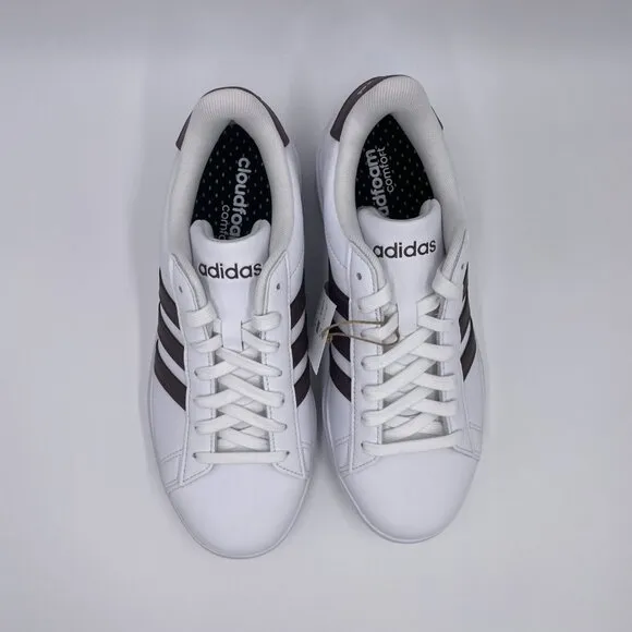 adidas Grand Court 2.0 White / Dark Brown Women's Shoes
