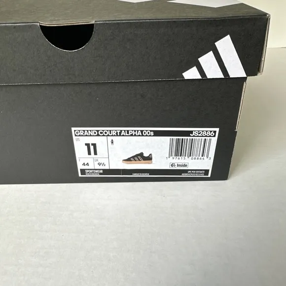 Adidas Grand Court Alpha 00s Black Brown Leopard Shoes Women's Sizes 11 JS2886