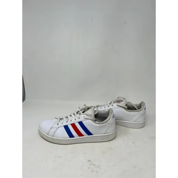 Adidas Grand Court Base Shoes White/Blue/Red EE7901
