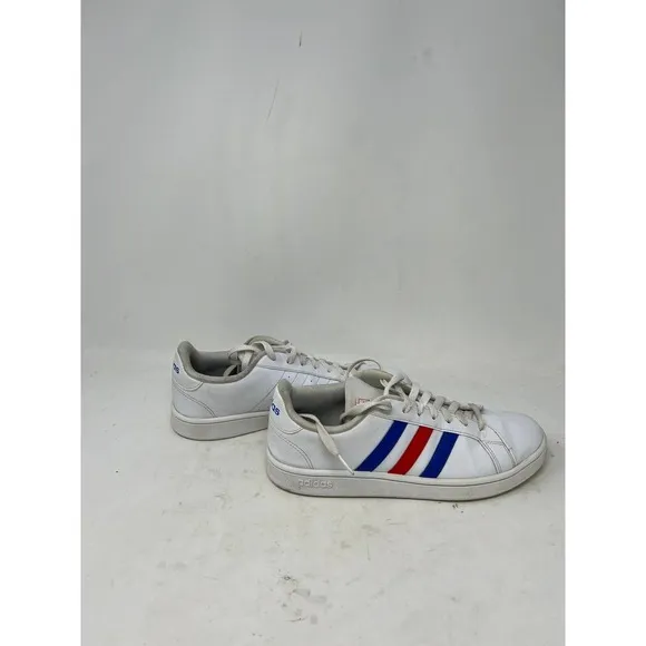 Adidas Grand Court Base Shoes White/Blue/Red EE7901