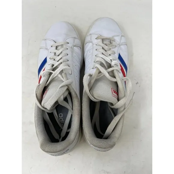 Adidas Grand Court Base Shoes White/Blue/Red EE7901