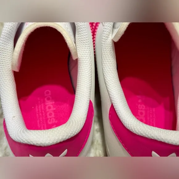 Adidas Grand Court Hot Pink/White Big Kids Size 6 NWOT