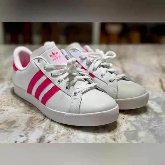 Adidas Grand Court Hot Pink/White Big Kids Size 6 NWOT