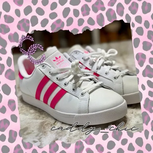 Adidas Grand Court Hot Pink/White Big Kids Size 6 NWOT