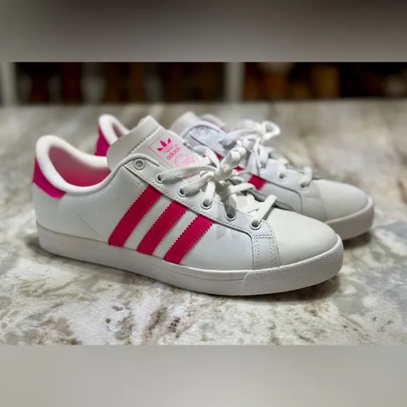 Adidas Grand Court Hot Pink/White Big Kids Size 6 NWOT
