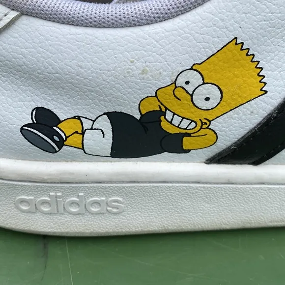 Adidas Grand Court x The Simpsons El Barto Lace Up Sneaker Shoes Men’s Size 12